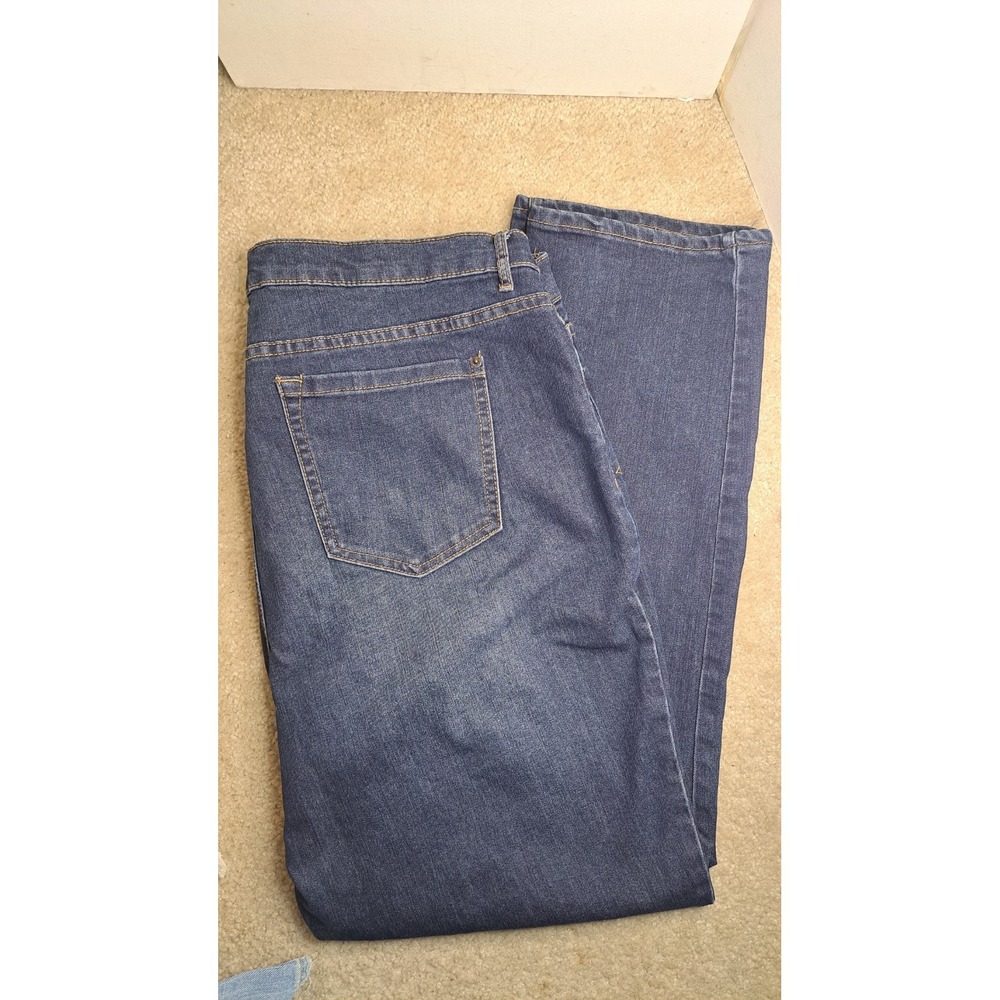 Westport W62 Jeans Womens 18 Modern Fit Straight Leg Dark Wash Stretch Denim
